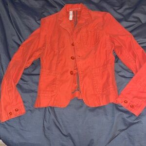 G1 basic goods orange jacket euc